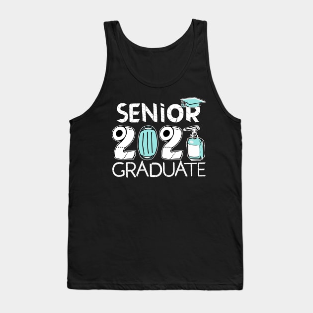 merch senior 2021 graduate Tank Top by BishBowler